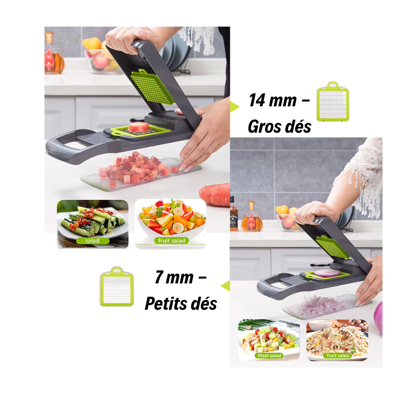 Coupe-Légumes Multifonction 9 en 1 – Découpe Rapide & Précise
