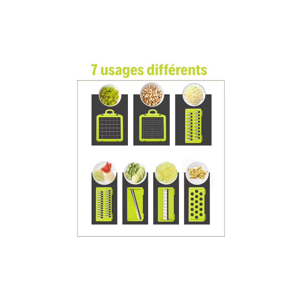 Coupe-Légumes Multifonction 9 en 1 – Découpe Rapide & Précise